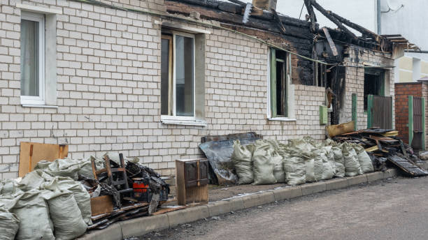 Professional Fire Damage Removal technician working in Clifton, AZ